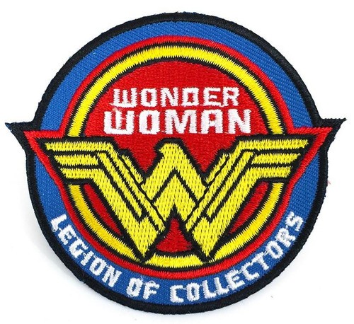 Funko DC Comics Legion of Collectors Wonder Woman Patch, embroidered Wonder Woman logo with colorful circular design and text