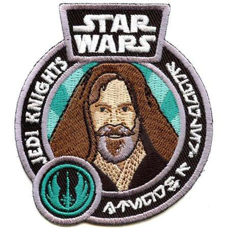 Funko Star Wars Smugglers Bounty Jedi Knight Luke Skywalker Patch, embroidered patch featuring Luke Skywalker in Jedi attire with Star Wars logo and symbol of the Jedi Order.