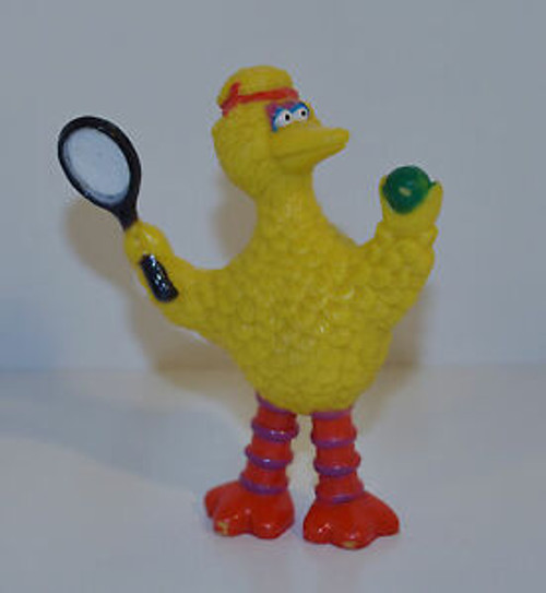 TARA Toy Sesame Street PVC Big Bird Playing Tennis Toy Figure