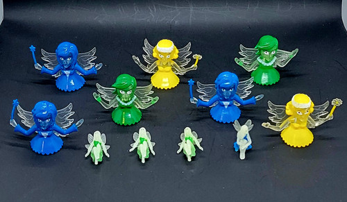 Bring magic to storytelling with the enchanting Lot of 7 Fairy Finger Puppets and 4 Fairy Miniature Figure Toys in vibrant multicolor. Perfect for imaginative play, these charming puppets and figures promise to spark creativity and wonder in children and adults alike.

Each puppet is crafted with care, featuring delightful colors like blue, yellow, and green that captivate the imagination. The included miniature fairy figures glow in the dark, creating an enchanting atmosphere for bedtime stories or fairy tale-themed parties. Whether you're looking for a unique gift for a fairy enthusiast or simply wishing to add a touch of whimsy to your collection, this set is sure to delight.