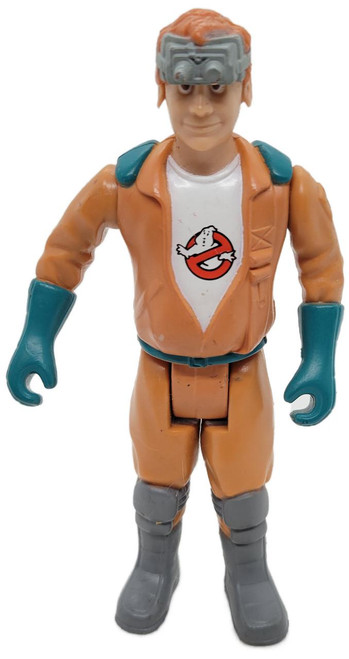 The Real Ghostbusters - Ray Stantz (Loose) Action Figure Toy, detailed action figure with orange jumpsuit, Ghostbusters logo on chest, gray boots, teal gloves, and headgear from the Ghostbusters franchise.