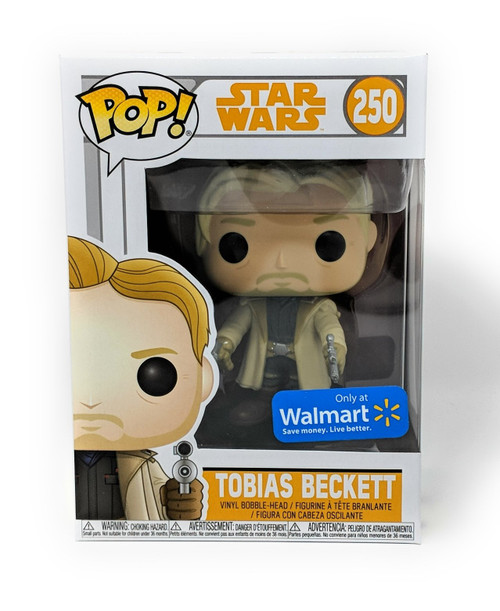 Funko POP! number 250 of Tobias Beckett from the Star Wars. This was a Walmart exclusive Funko.