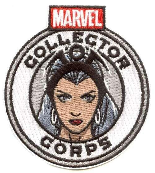 Funko Marvel Collector Corps Storm Patch, embroidered patch featuring Storm from Marvel Comics with her distinctive white hair and intense expression.