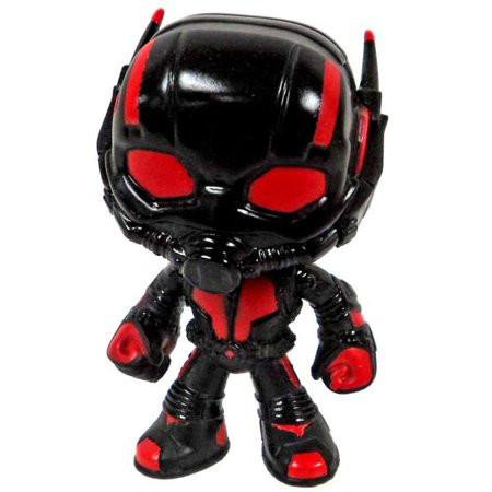 Marvel Funko Mystery Minis Marvel Collector Corps Ant-man (Black Out Suit) Bobble-head Toy Figure, loose collectible figure with black and red suit and helmet design.