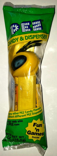 PEZ - Bugz Big Bee or Super Bee Dispenser, yellow bee-shaped candy dispenser in packaging with green, yellow, and blue branding.