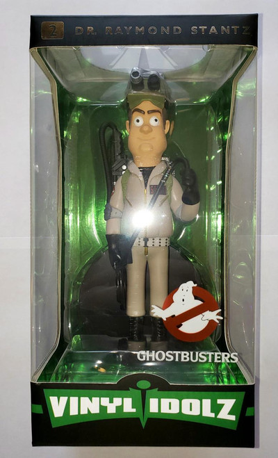 Funko Ghostbusters - Raymond Stantz (Missing Trap) action figure in packaging, detailed collectible toy model of Raymond Stantz from Ghostbusters with accessories, in window box display