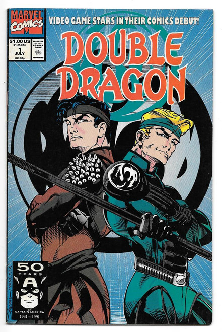 Double Dragon #1 Comic Book, front cover featuring two characters from the Marvel universe with comic-style artwork and titles.
