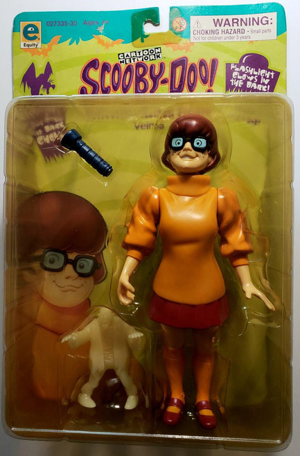 Scooby-Doo Velma Action Figure, vintage toy with Velma doll, glasses, and accessory in packaging.