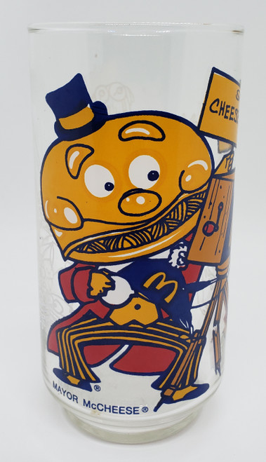 Vintage 1977 McDonaldland Glass Tumbler - Mayor McCheese