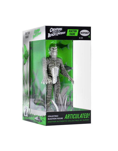 Super7 Universal Monsters Creature From The Black Lagoon Box 3.75" ReAction Figure (Silver Screen Variant)