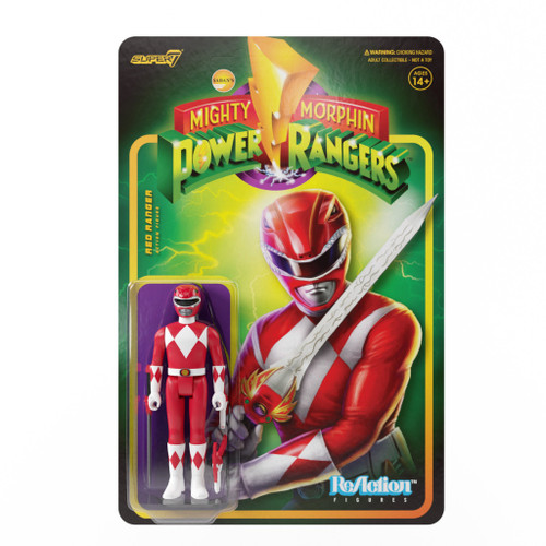 Super7 Mighty Morphin Power Rangers ReAction Figure Wave 1 - Red Ranger