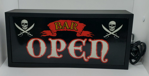 Pirate Themed Bar Open Novelty Light