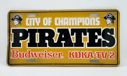 Vintage 1979 MLB Pittsburgh Pirates City Of Champions License Plate