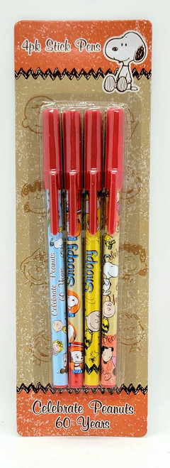 Celebrate Peanuts 60 Years 4pk Stick Pens