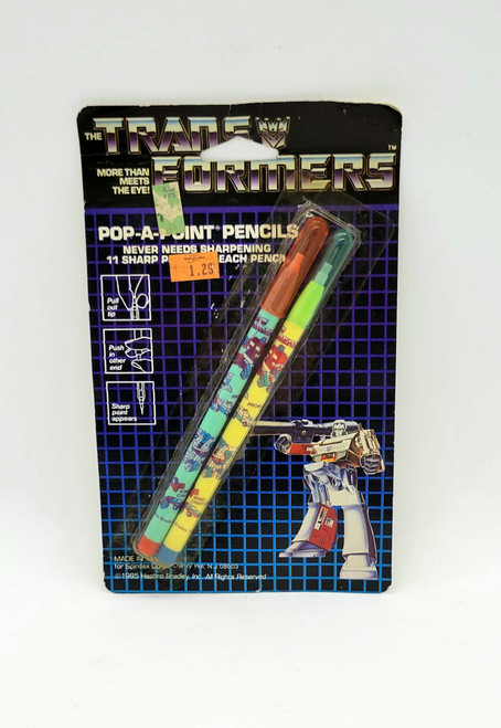 Vintage 1985 Transformers Pop-A-Point Pencils