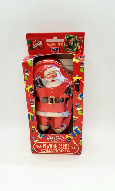 Coca-Cola Santa Claus 2 Decks Playing Cards In A Collector Tin