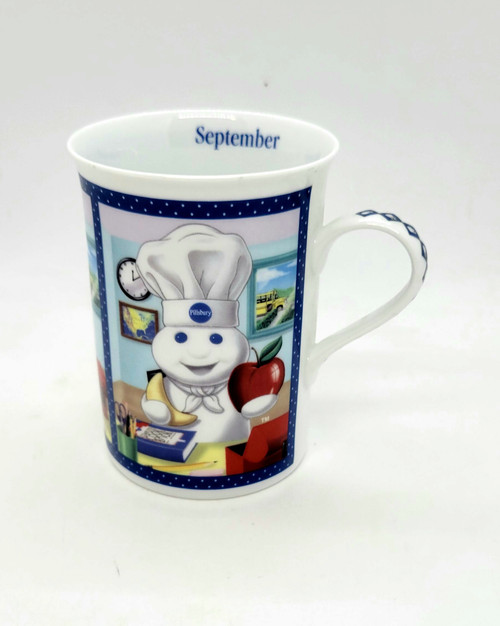 Pillsbury Doughboy Fine Porcelain Collector Mugs: September Back To School