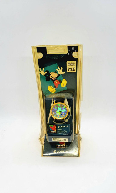 Disney Mickey Mouse LORUS RMF 650 Wrist Watch, colorful watch with Mickey Mouse theme and hologram dial.