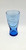 McDonald's Promotional Blue Glass 1961, vintage glass with McDonald's iconic smiling face logo embossed in the center.