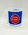 Chase & Sanborn Coffee Mug, a white ceramic mug with a blue wraparound label featuring the red and white Chase & Sanborn coffee logo.