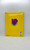 Barney & Baby Bop Color With Me Coloring Book, yellow cover with a colorful drawing of Barney the Dinosaur smiling, surrounded by the text 'Official Barney Product'.