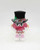 M&M's Minis Candy Dispenser - Christmas Top Hat, pink character designed as an M&M with a black top hat and white shoes, holding a candy.