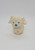 Pillsbury Doughboy Flapjack The Dog Finger Puppet, white dog-shaped finger puppet with blue eyes and nose, small and cute design suitable for children.
