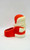 Unknown Plastic Santa Bank And Candy Dish, a red and white ceramic Santa Claus-shaped coin bank and candy dish.