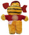 Dakin Garfield Love Struck 8 Inch Suction Cup Stuffed Animal, plush toy resembling a cute tiger with a yellow and black striped body, red ears, and red arms, featuring a clear suction cup on its chest for easy attachment.