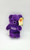 Crayola Purple Teddy Bear Burger King Kids Meal Toy