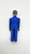RENWAL No. 44 Family Father Blue Suit Toy Figure, front view of vintage blue suit toy figure showing detailed clothing and painted hair.