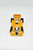 Transformers 1986 G1 Stunticons Drag Strip Action Figure, yellow race car with black wheels and silver details.