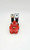 Transformers G1 1984 Powerdashers F1 Dasher Action Figure, toy racing car with red body and silver racing wheels.