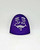 McDonald's Happy Meal 1995 Grimace Toy Stencil, purple plastic stencil with Grimace's face design featuring eyes, eyebrows, nose, and mouth, vintage toy from 1995.