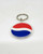 Pepsi Wave Keychain, round keychain with the Pepsi logo in red, white, and blue colors.