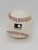 MLB 1988 NY Mets Souvenir Baseball, official white baseball with red stitching and black printed logo and text.