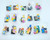 Lego LEGO 71009 - The Simpsons Series 2 Complete set of 16 Minifigures, colorful collectible mini figurines of characters from The Simpsons animated TV series, each in individual plastic bags.