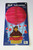 ALF 1988 Valentine 17 Inch Hanging Honeycomb Tissue Decoration, red honeycomb tissue ball with cartoon ALF character in a hot air balloon basket adorned with hearts, festive Valentine's Day theme.