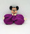 Disney Vintage Walt Disney Minnie Mouse Bean Bag Doll Made in Japan, vintage Minnie Mouse plush toy with purple fabric dress, classic Mickey Mouse character, collectible plush doll.