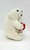 Coca-Cola 6-inch Polar Bear Holding Ball Stuffed Animal, plush white polar bear holding a red Coca-Cola ball