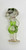 Hanna-Barbera Flintstones 1976 Imperial Clear Betty Rubble Toy Figure, vintage collectible transparent glass figure of Betty Rubble from The Flintstones, with green accents and detailed features.