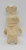 Pillsbury 1971 Pillsbury Doughboy Toy Figure (B), vintage plastic Doughboy toy standing upright with chef hat and apron, beige color, collectible kitchen memorabilia.