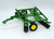 John Deere ERTL John Deere Disc, miniature scale model of a green and black farming disc for model tractors.