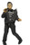 MEGO Corps. Mego Elvis Presley (Jailhouse Rock) 8-inch action figure, detailed figure of Elvis Presley with iconic black hairstyle, black and white striped shirt, black jacket, black pants, and holding a microphone, capturing his classic stage performance.
