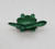 Unknown Tin Litho Turtle With Moving Head And Tail, a green toy turtle made of tin with a moving head and tail, on a plain white background.