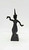 Unknown Bronze Thai Art Figurine Siamese Khon Temple Dancer, intricate metal sculpture depicting a traditional Thai temple dancer with detailed attire and posture.