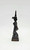 Unknown Bronze Thai Art Figurine, Siamese Khon Temple Dancer, traditional Thai dancer sculpture in bronze with intricate details, standing on a base, cultural Thai craftsmanship.