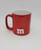 M&M's Red M&M With 3-D Hands Extended Coffee Mug, a red ceramic mug featuring the white 'm' logo and 3-D hands extending from the side.