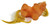 Hasbro 1983 My Little Pony G1 Earth Ponies Applejack, vintage plastic figurine of a pony.