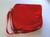 Strawberry Shortcake Totebag, red fabric tote bag with adjustable strap and zipper closure.